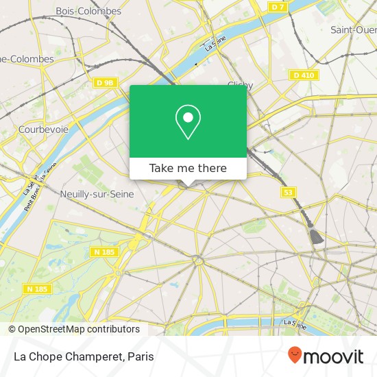 La Chope Champeret map