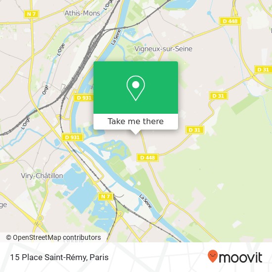 Mapa 15 Place Saint-Rémy