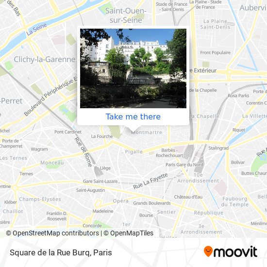Square de la Rue Burq map