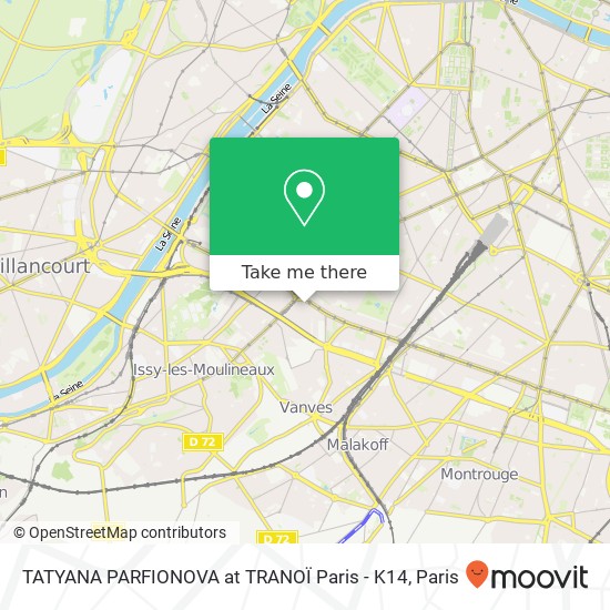 TATYANA PARFIONOVA at TRANOÏ Paris - K14 map