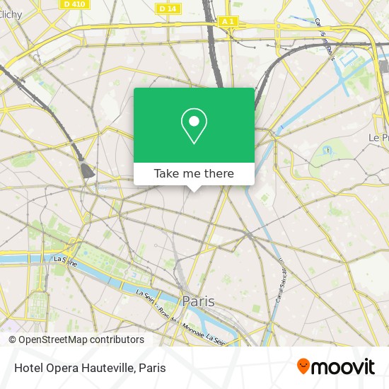 Mapa Hotel Opera Hauteville