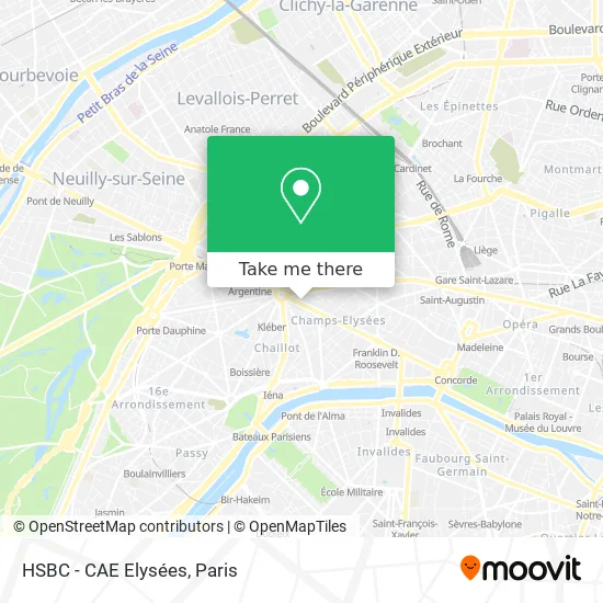 HSBC - CAE Elysées map