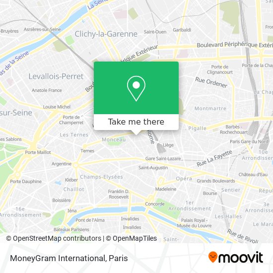 Mapa MoneyGram International