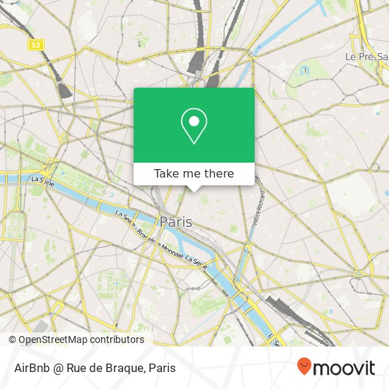 Mapa AirBnb @ Rue de Braque