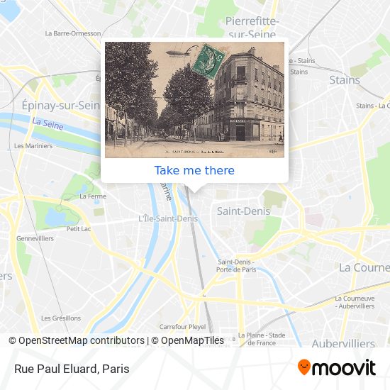 Mapa Rue Paul Eluard