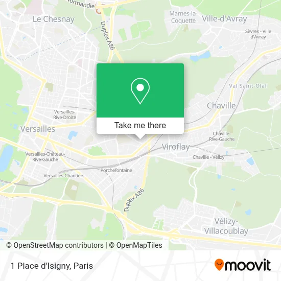 1 Place d'Isigny map