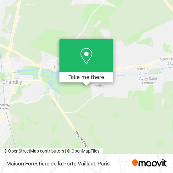 Mapa Maison Forestière de la Porte Vaillant