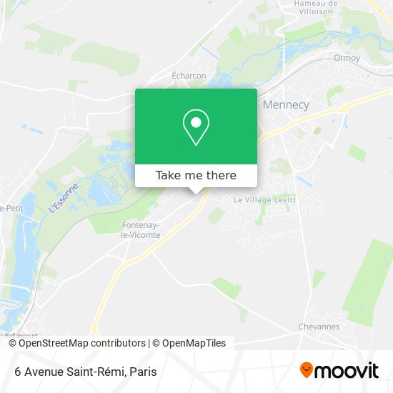 Mapa 6 Avenue Saint-Rémi
