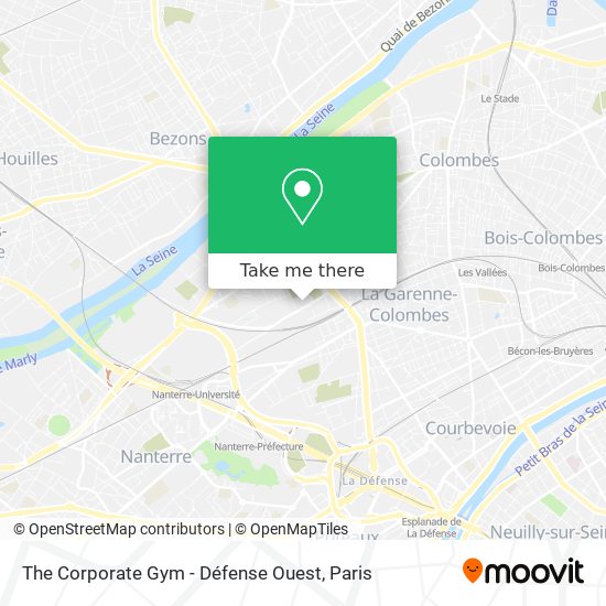 The Corporate Gym - Défense Ouest map