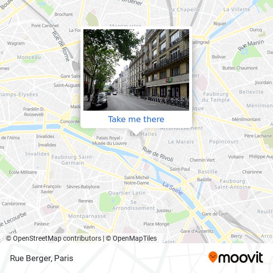 Rue Berger map