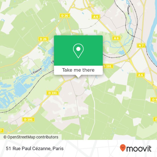 Mapa 51 Rue Paul Cézanne