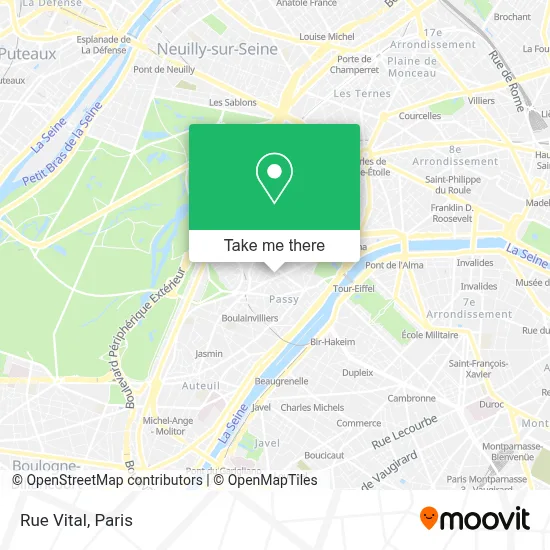 Mapa Rue Vital