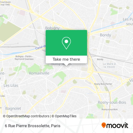 Mapa 6 Rue Pierre Brossolette