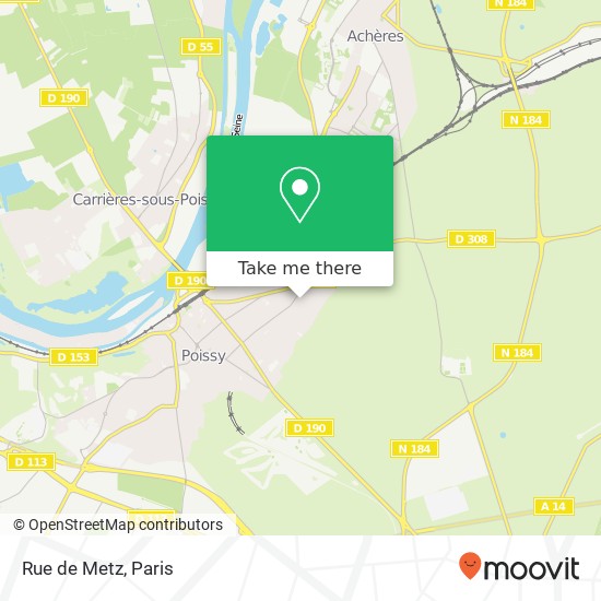 Mapa Rue de Metz