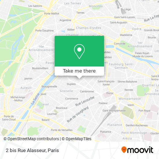 Mapa 2 bis Rue Alasseur
