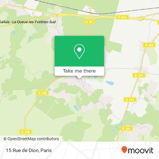 Mapa 15 Rue de Dion