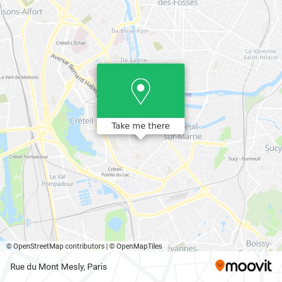 Mapa Rue du Mont Mesly
