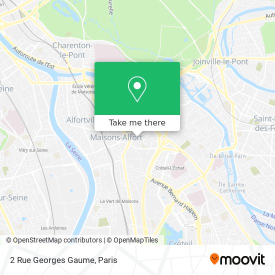 Mapa 2 Rue Georges Gaume