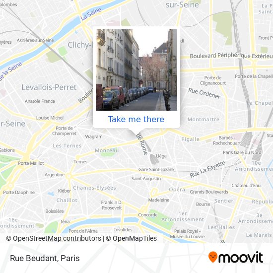 Mapa Rue Beudant