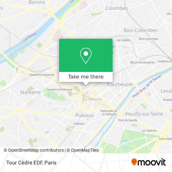 Tour Cèdre EDF map