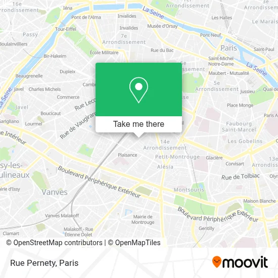 Rue Pernety map