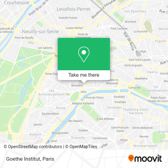 Goethe Institut map
