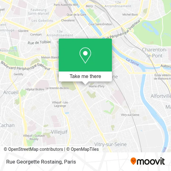 Rue Georgette Rostaing map