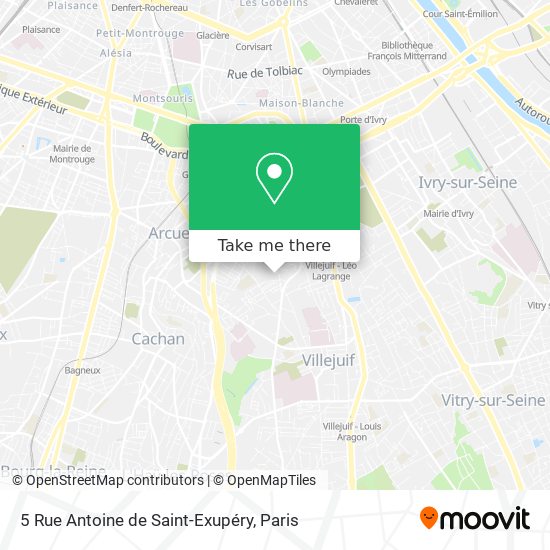 Mapa 5 Rue Antoine de Saint-Exupéry