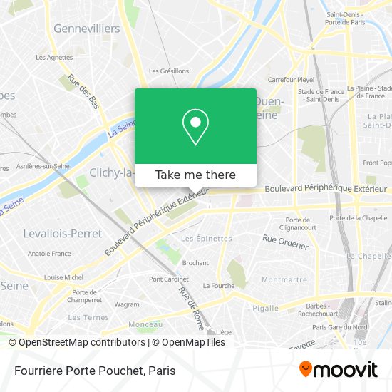 Fourriere Porte Pouchet map