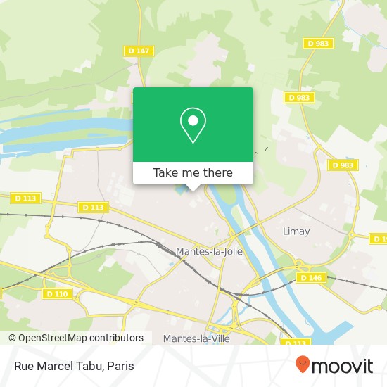 Mapa Rue Marcel Tabu
