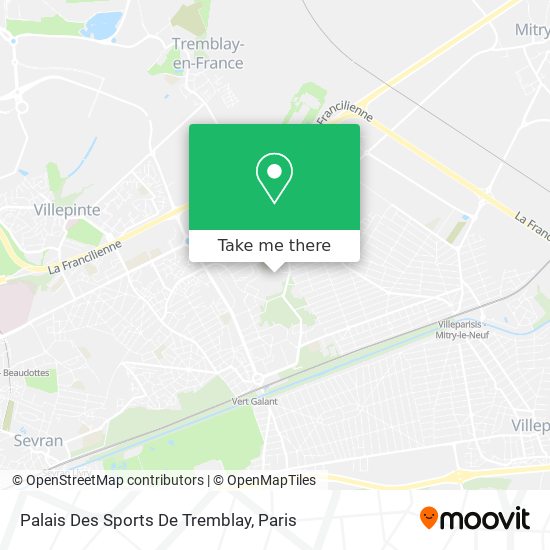 Palais Des Sports De Tremblay map