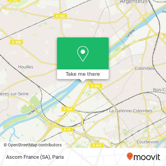Mapa Ascom France (SA)