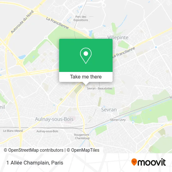 1 Allée Champlain map