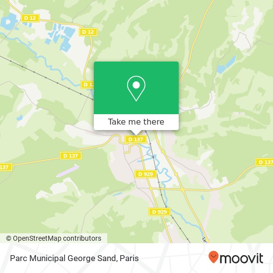Mapa Parc Municipal George Sand