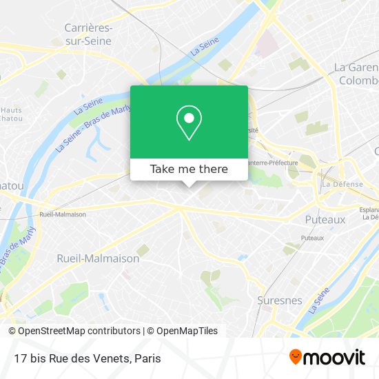 Mapa 17 bis Rue des Venets