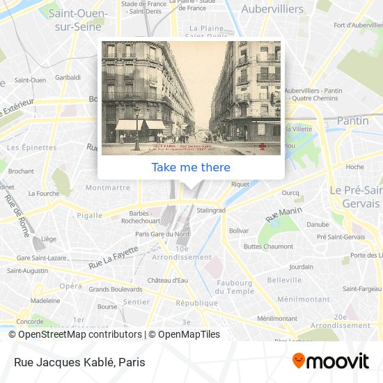 Mapa Rue Jacques Kablé