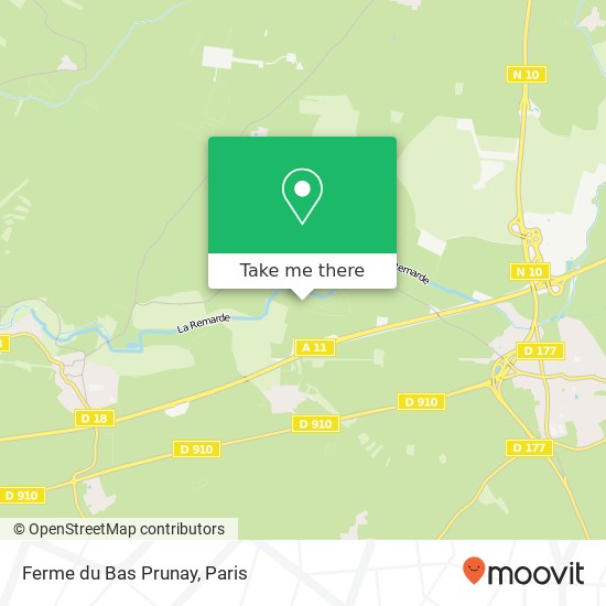 Ferme du Bas Prunay map
