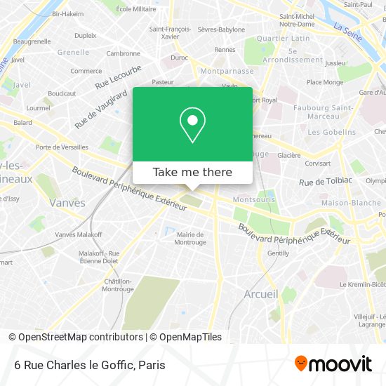 Mapa 6 Rue Charles le Goffic