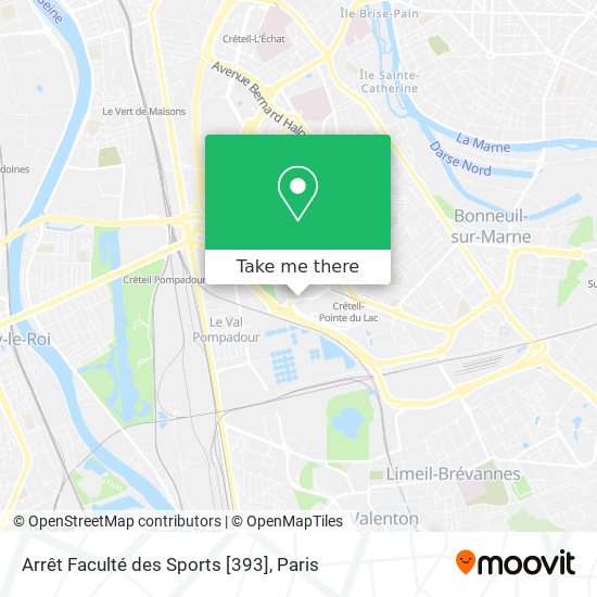 Arrêt Faculté des Sports [393] map