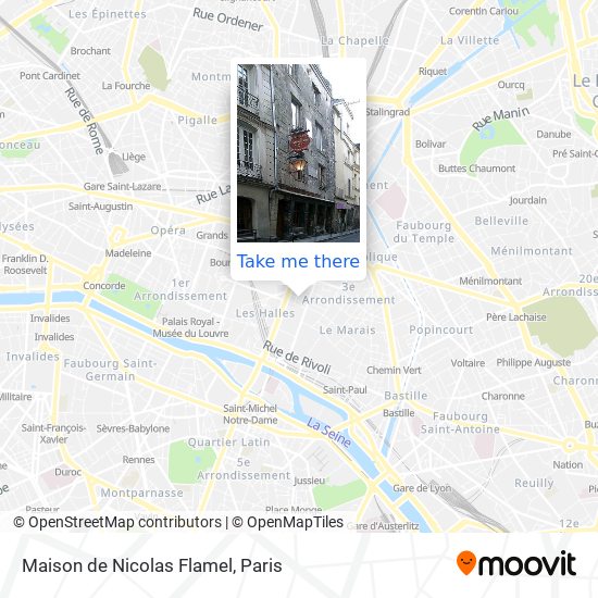 Maison de Nicolas Flamel map