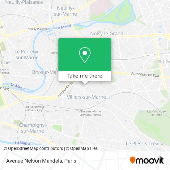 Avenue Nelson Mandela map