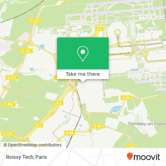 Mapa Roissy Tech