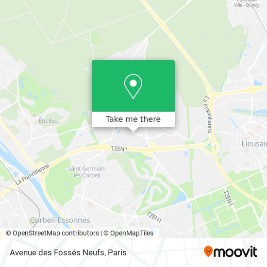 Avenue des Fossés Neufs map