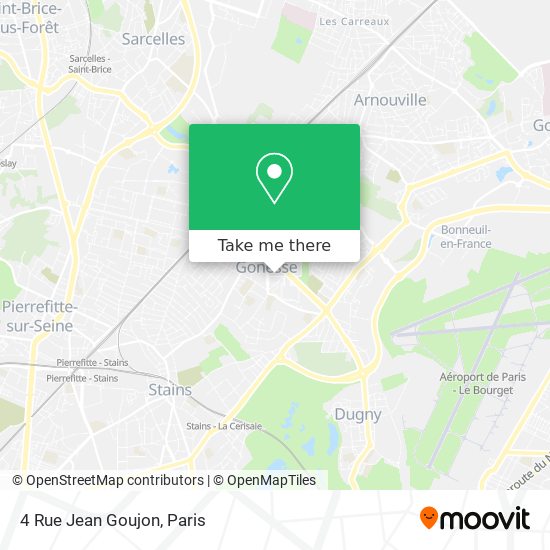 Mapa 4 Rue Jean Goujon