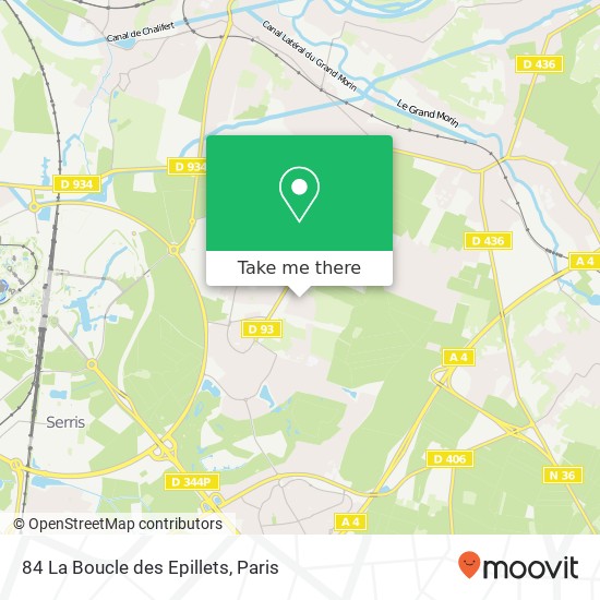 84 La Boucle des Epillets map