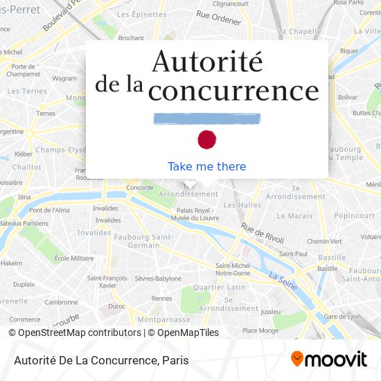 Autorité De La Concurrence map