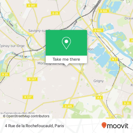 Mapa 4 Rue de la Rochefoucauld