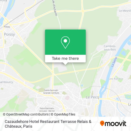Cazaudehore Hotel Restaurant Terrasse Relais & Châteaux map
