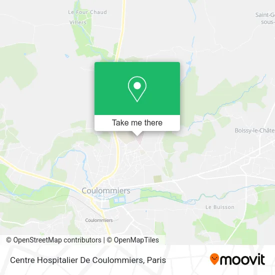 Centre Hospitalier De Coulommiers map