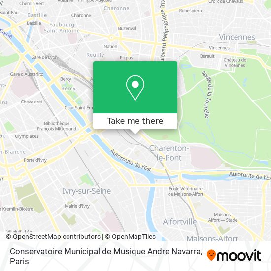 Mapa Conservatoire Municipal de Musique Andre Navarra